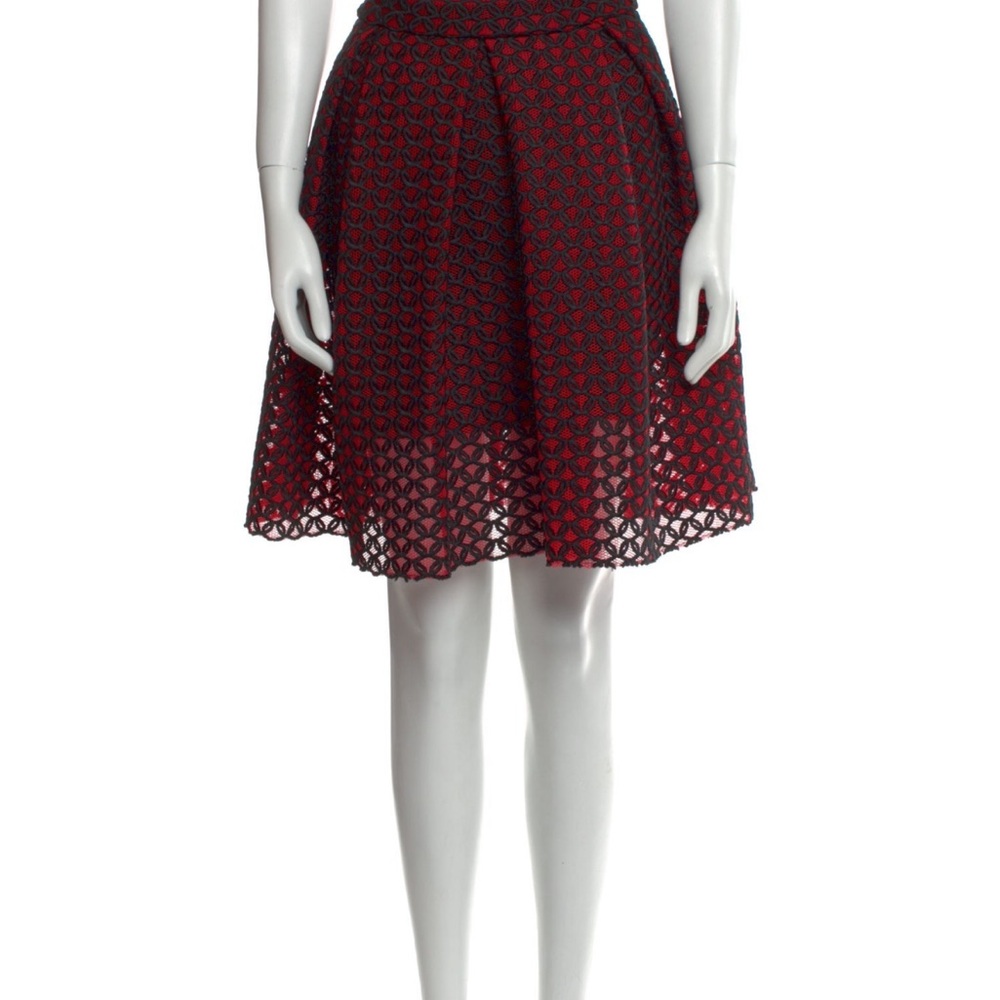 Maje printed knee length skirt.